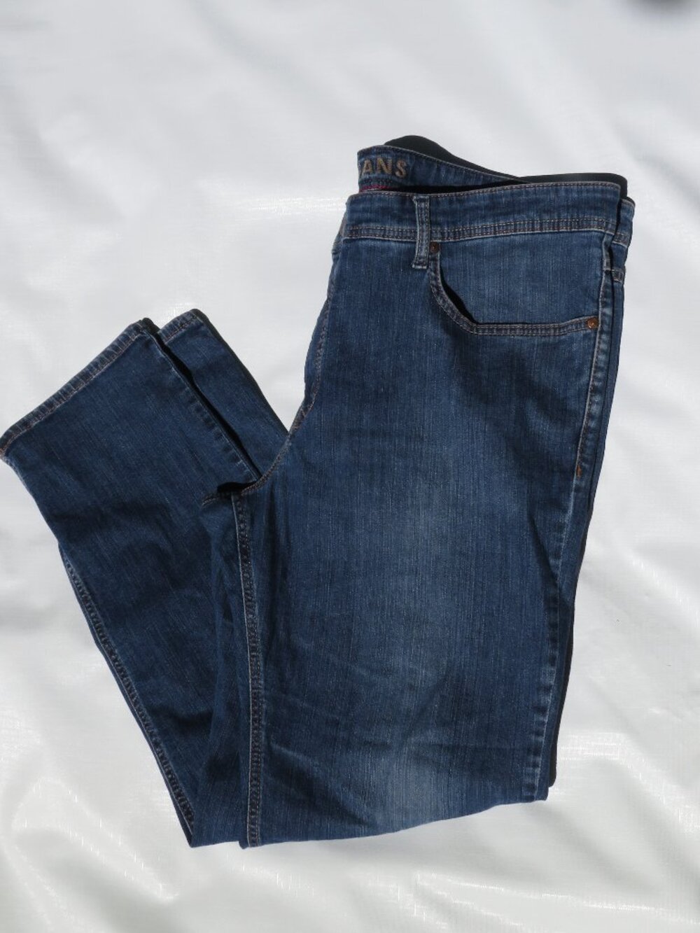 Vintage MAC Jeans High-Rise Straight Leg Dark Wash Denim | 44" Waist 32" Inseam